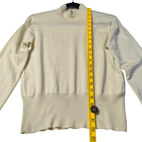 J. Crew Women's Mockneck Silk-Blend Sweater with Ribbed Trim Small BD412 - Picture 10 of 11